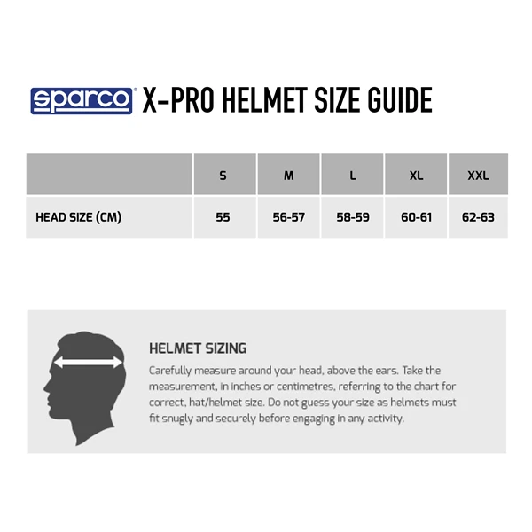 Sparco X-Pro Helmet (ECE 22-06)
